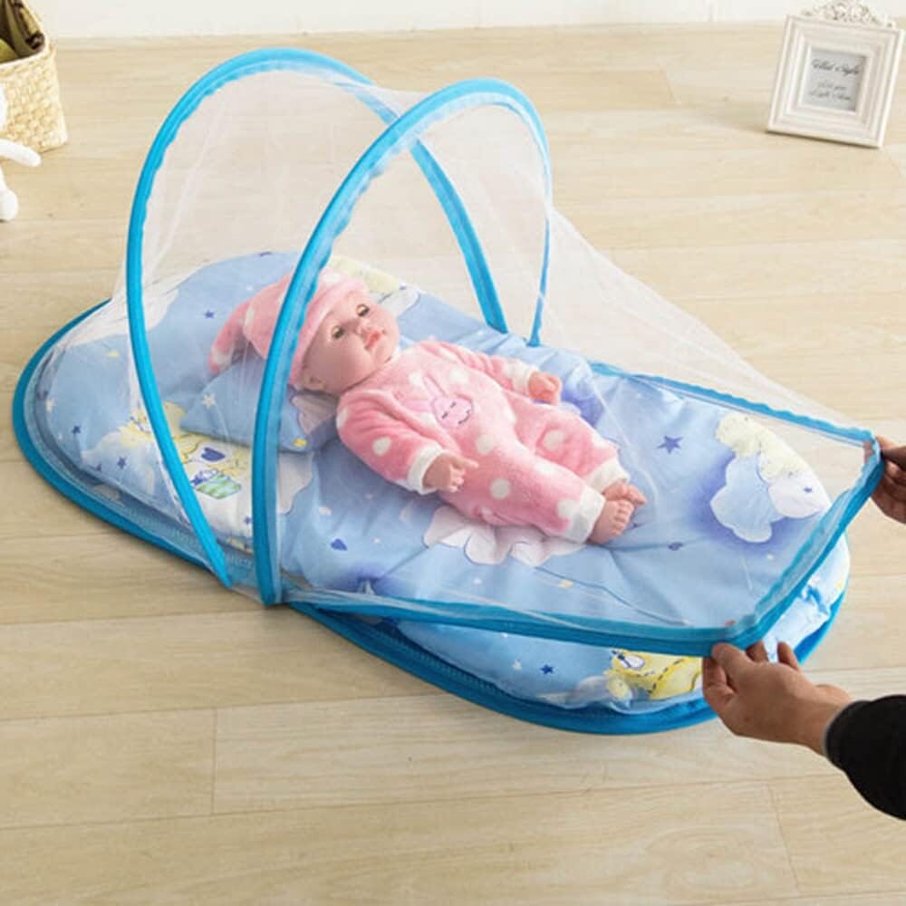 Moustiquaire Lit Bébé - SleepNest™ - Bleu - Dodos Bebe